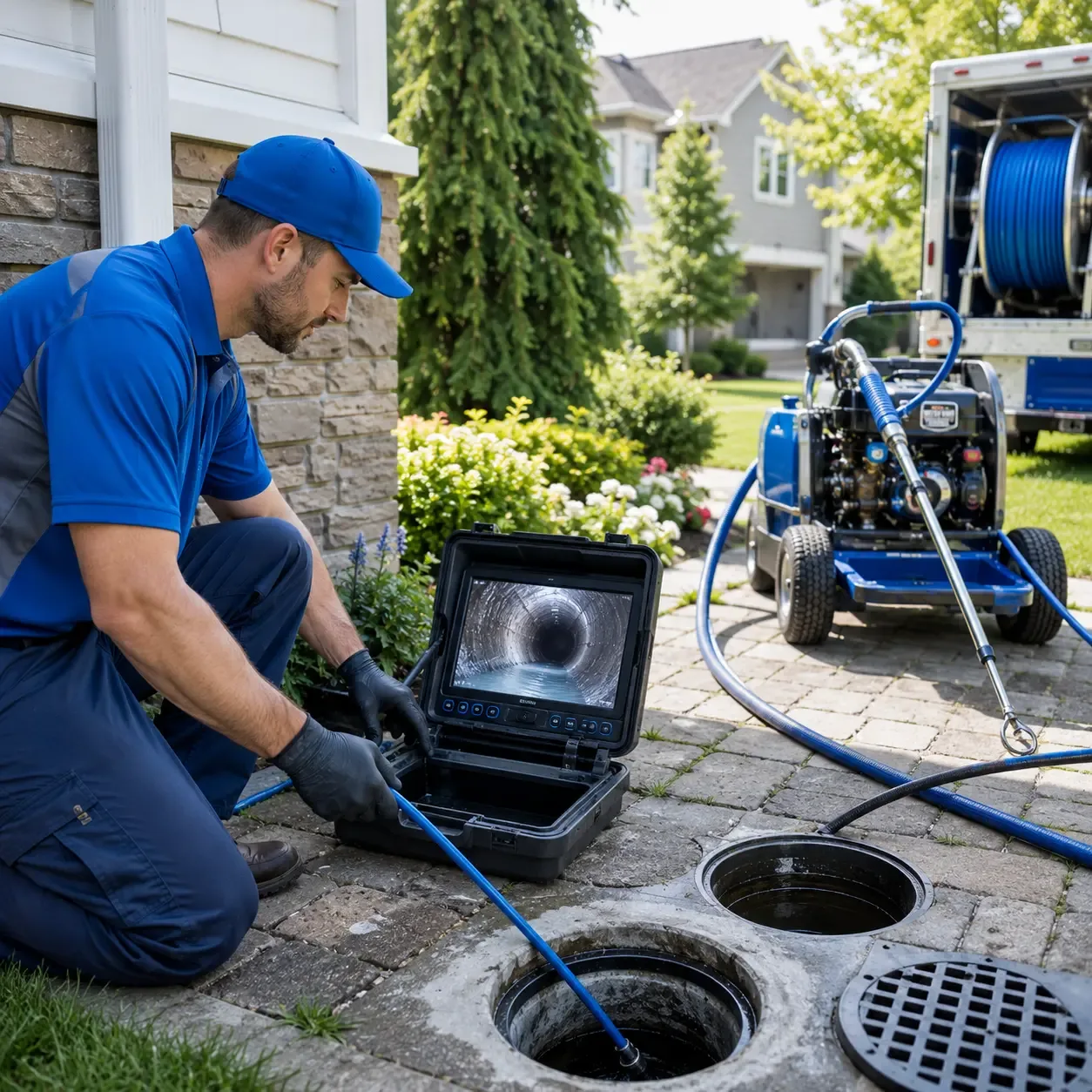 Outdoor drain cleaning professionals serving Glen Carbon, IL