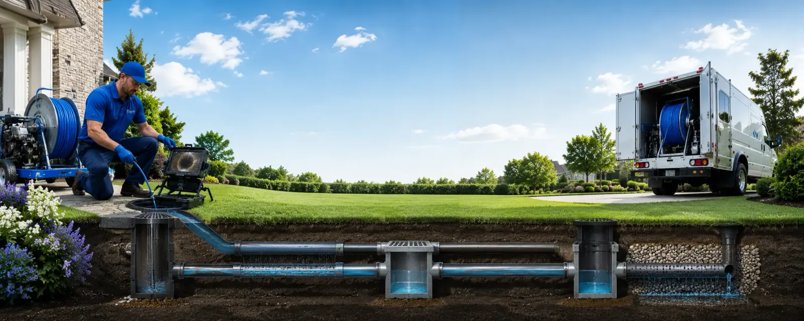 Outdoor drain cleaning information for Glen Carbon, IL